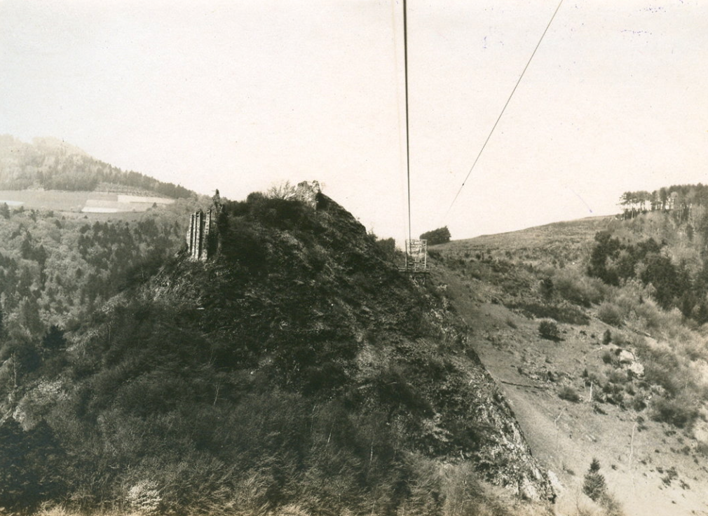 Château d'Echery et Eberhardtbahn vu du Petit Rombach